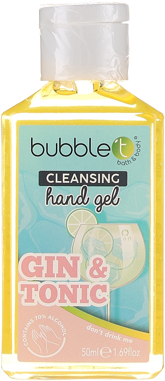 Antybakteryjny żel do rąk Gin z Tonikiem - Bubble T Cleansing Hand Gel Gin & Tonic — Zdjęcie N1