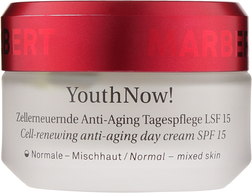 Krem przeciwzmarszczkowy na dzień SPF 15 - Marbert YouthNow! Cell-Renewing Anti-Aging Day Care — Zdjęcie N1