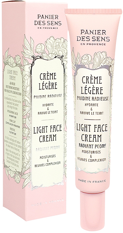 Lekki krem ​​do twarzy - Panier des Sens Radiant Peony Light Face Cream — Zdjęcie N2