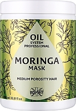 Maska z olejkiem Moringa do włosów średnioporowatych - Ronney Professional Oil System Medium Porosity Hair Moringa Mask — Zdjęcie N1