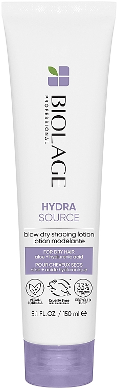 Balsam do stylizacji włosów - Biolage HydraSource Blow Dry Shaping Lotion — Zdjęcie N1