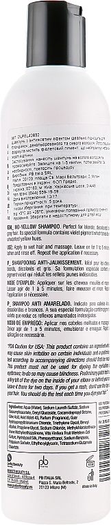 Szampon do włosów blond przeciw żółtym tonom - Design Look No Yellow Shampoo — Zdjęcie N2