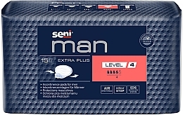 Wkładki urologiczne dla mężczyzn Seni Man Extra Plus Level 4, 15 szt. - Seni — Zdjęcie N1