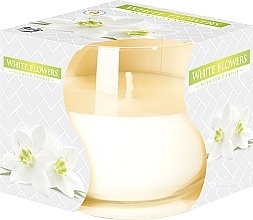 Kup Świeca zapachowa w szkle Białe kwiaty - Bispol Scented Candle