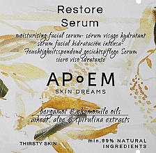 PREZENT! Serum do twarzy - APoEM Restore Super Moisturizing Serum — Zdjęcie N1