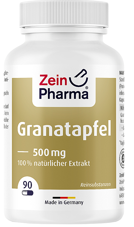 Kapsułki z ekstraktem z granatu, 500 mg - ZeinPharma — Zdjęcie N1