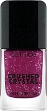 Top coat do paznokci Efekt pokruszonego kryształu - Catrice Crushed Crystal Effect Amethyst Aura Top Coat — Zdjęcie N2