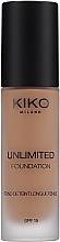 Kup Długotrwały podkład w płynie do twarzy - KIKO Milano Unlimited Foundation SPF 15