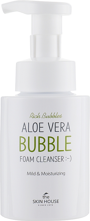 Nawilżająca pianka do mycia twarzy z aloesem - The Skin House Aloe Vera Bubble Foam Cleanser — Zdjęcie N2