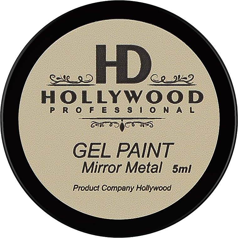 Farba żelowa do wzorów - HD Hollywood Gel Paint Mirror Metal — Zdjęcie N1