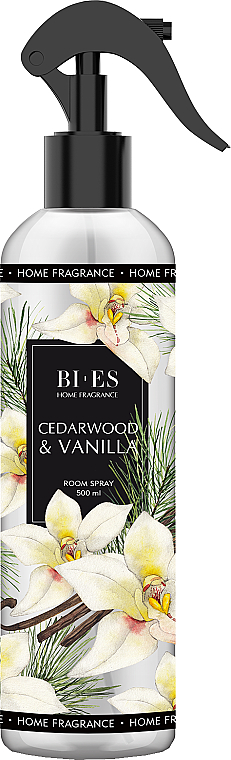 Spray zapachowy do domu Cedr i wanilia - Bi-Es Home Fragrance Cedarwood & Vanilla Room Spray — Zdjęcie N1