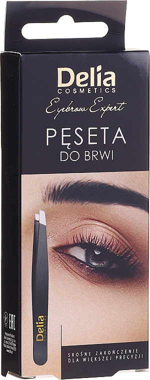 Pęseta do brwi - Delia Cosmetics Eyebrow Expert