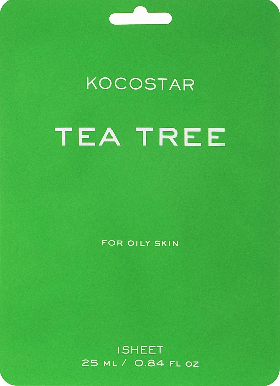 Maska do twarzy do cery problematycznej Drzewo herbaciane - Kocostar Tea Tree Mask — Zdjęcie N1