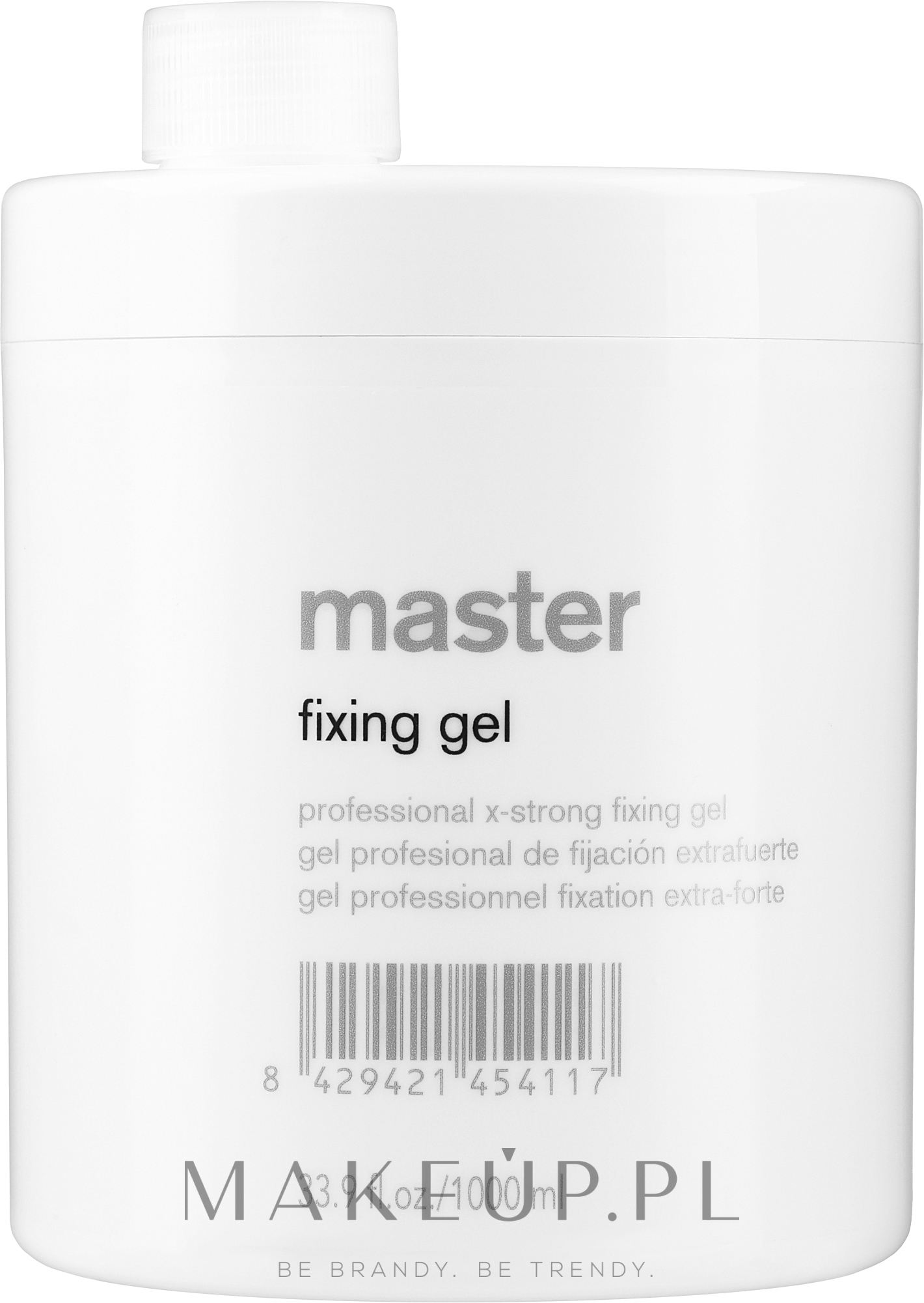 Profesjonalny żel do włosów o bardzo mocnym utrwaleniu - Lakmé Master Fixing Gel — Zdjęcie 1000 ml