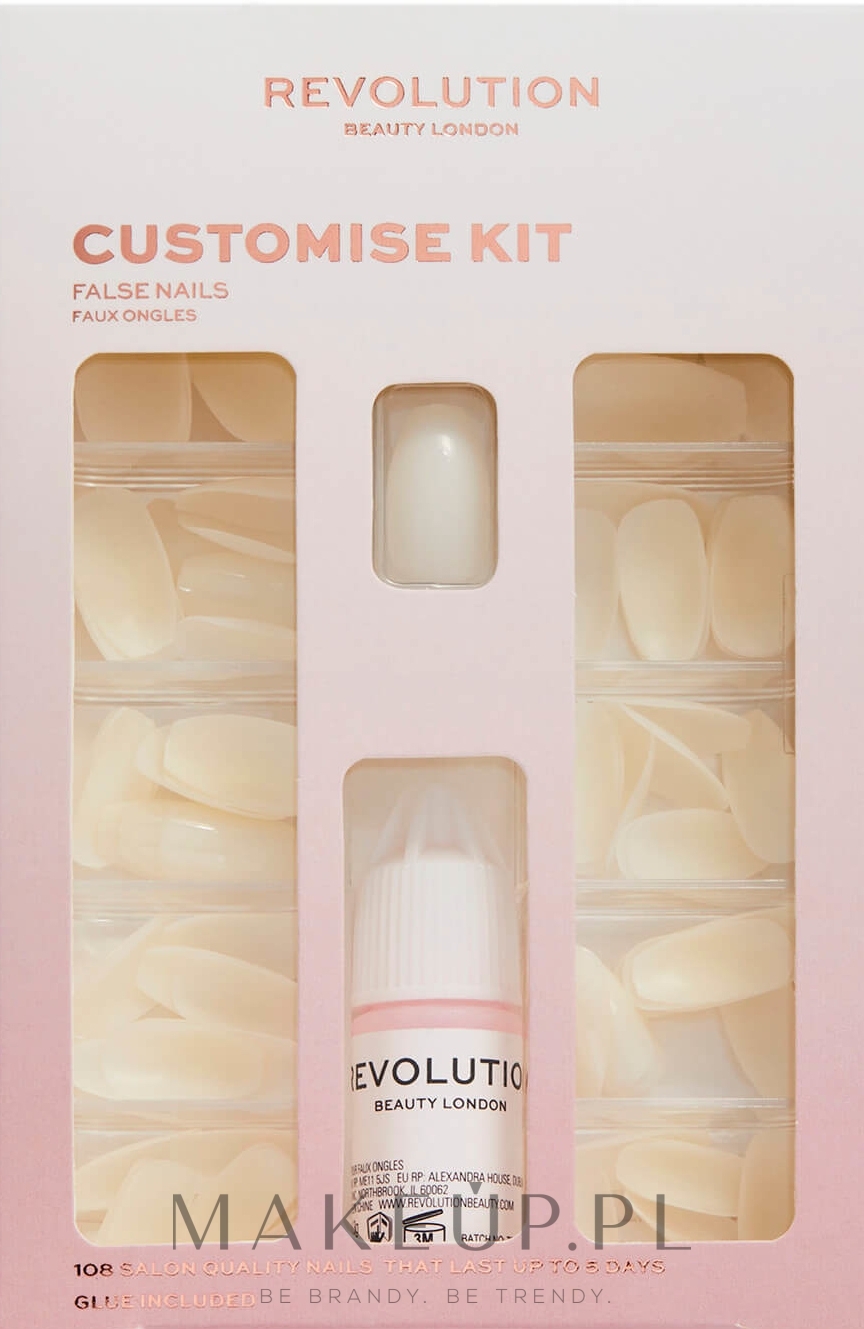 Sztuczne paznokcie - Makeup Revolution False Nails Ultimate Customise Kit — Zdjęcie 108 szt.