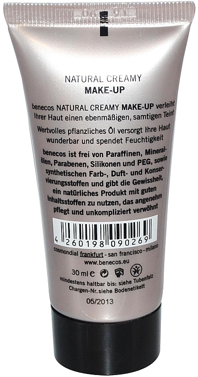 WYPRZEDAŻ Naturalny podkład w kremie - Benecos Natural Creamy Foundation Make-Up * — Zdjęcie N2