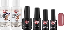 Kup Zestaw - My Nail 2021 №3 (base/9g + top/7g + gel/polish/7g + primer/10ml + prep/10ml + remover/60ml)