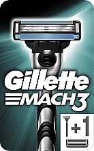 Maszynka do golenia z 2 wymiennymi ostrzami - Gillette Mach3 — Zdjęcie N2