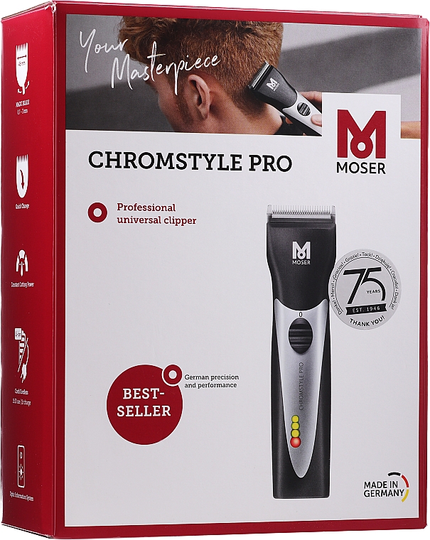 Maszynka do strzyżenia włosów - Moser ChromStyle Pro Black — Zdjęcie N2
