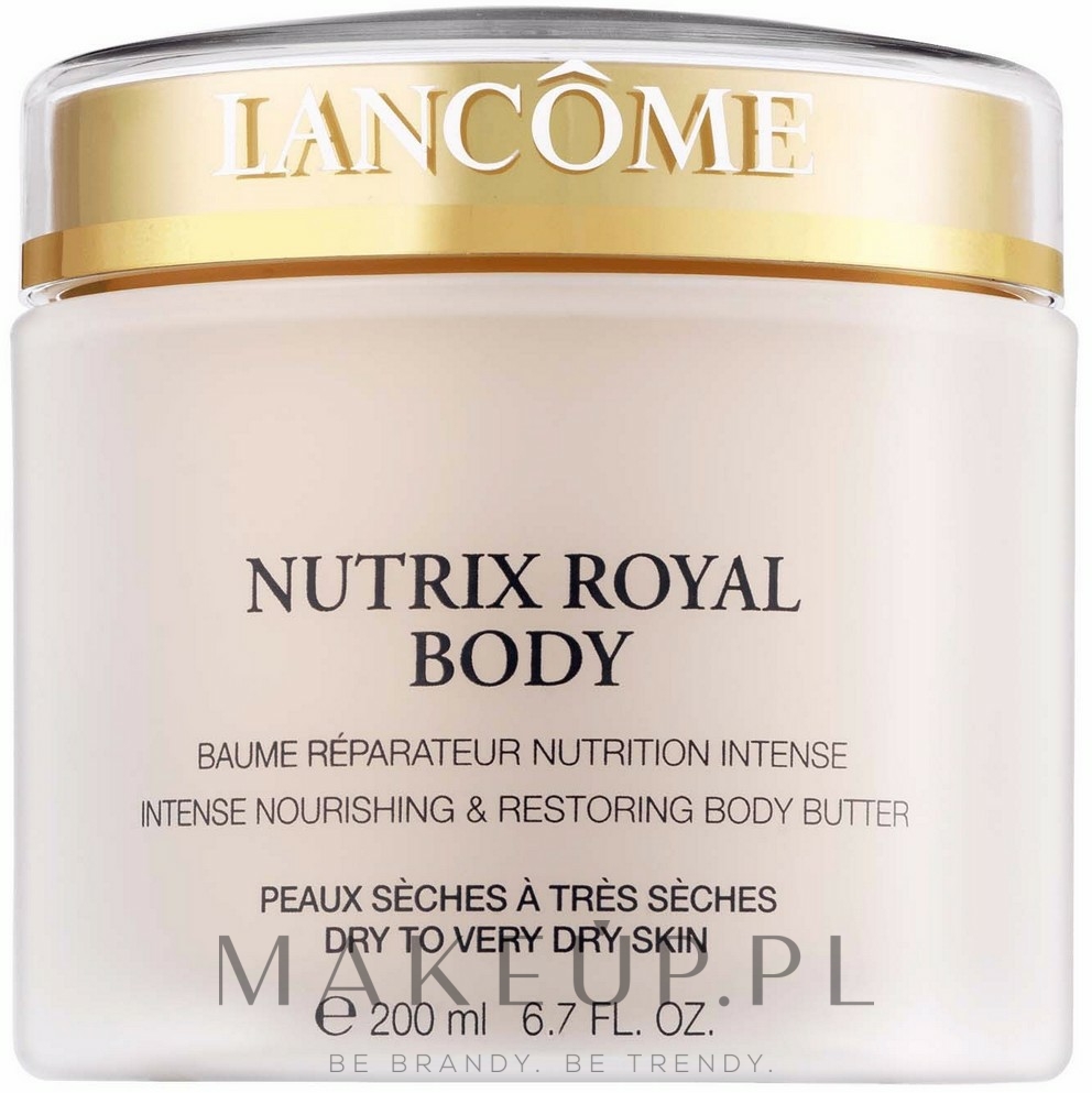 Intensywnie odżywcze i regenerujące masło do ciała do skóry suchej i bardzo suchej - Lancome Nutrix Royal Body Intense Nourishing & Restoring Body Butter — Zdjęcie 200 ml