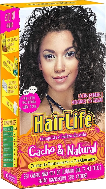 Zestaw do kręcenia włosów - HairLife Curl & Natural Relaxation and Curling Kit (h/cr/80g + neutralizer/80g) — Zdjęcie N1