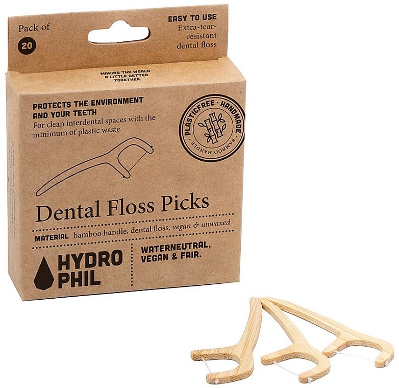 Nić dentystyczna - Hydrophil Dental Floss Picks — Zdjęcie N2