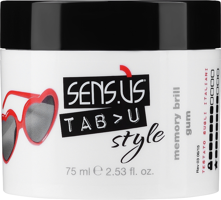 Pasta do włosów - Sensus Tabu Memory Brill Gum — Zdjęcie N1