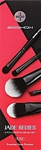 Zestaw pędzli do makijażu, 5 szt. - Eigshow Jade Series Essential Brush Set Black — Zdjęcie N2