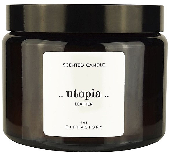 Świeca zapachowa w słoiku - Ambientair The Olphactory Utopia Leather Candle — Zdjęcie N1