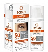 Pianka do twarzy z filtrem przeciwsłonecznym - Ecran Sunnique Anti-aging Facial Spf50+ — Zdjęcie N1