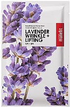 Kup Delikatna maseczka do twarzy w płachcie Lawenda - Manefit Beauty Planner Lavander Wrinkle + Lifting