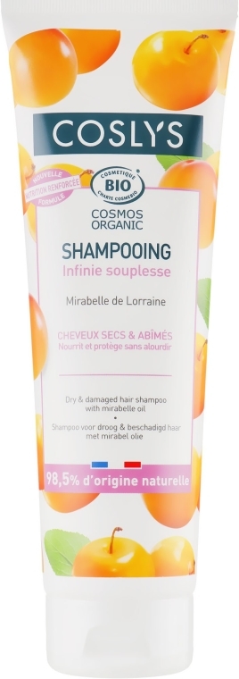Szampon do włosów suchych i zniszczonych z olejem mirabelkowym - Coslys Shampoo For Dry And Damaged Hair With Oil Mirabelle — Zdjęcie N1