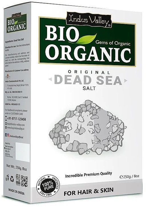 Sól z Morza Martwego - Indus Valley Bio Organic Original Dead Sea Salt — Zdjęcie N1