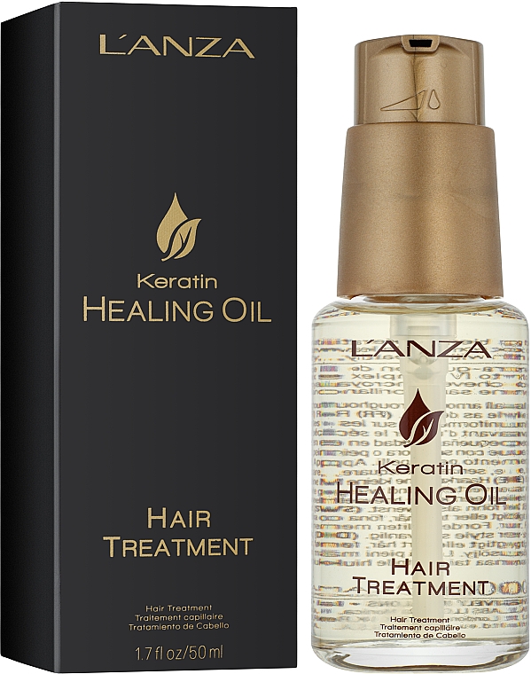 Keratynowy eliksir do włosów - L'anza Keratin Healing Oil Hair Treatment — Zdjęcie N1
