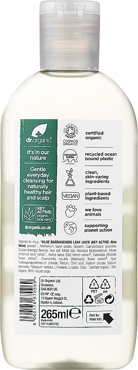 Szampon do włosów Aloes - Dr Organic Bioactive Haircare Aloe Vera Shampoo — Zdjęcie N2