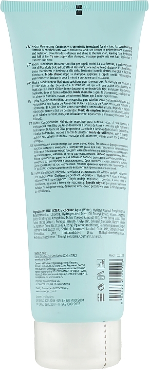 Nawilżający balsam-odżywka z proteinami mleka pszczelego i olejem migdałowym - Kaaral Purify Hydra Conditioner — Zdjęcie N4