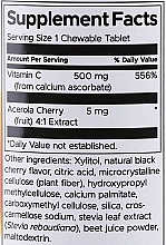 Witamina C w tabletkach do żucia, wiśniowa, 500 mg - Swanson Chewable Vitamin C Cherry — Zdjęcie N3