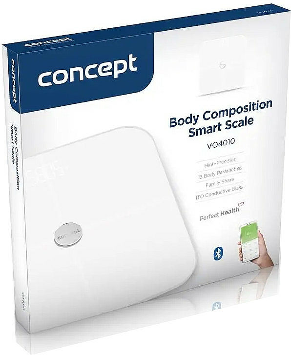 Waga łazienkowa VO4010, biała - Concept Body Composition Smart Scale — Zdjęcie N3