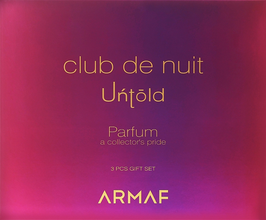 Armaf Club De Nuit Untold - Zestaw (edp/105ml + deo/stick/75g + b/lot/100ml) — Zdjęcie N2