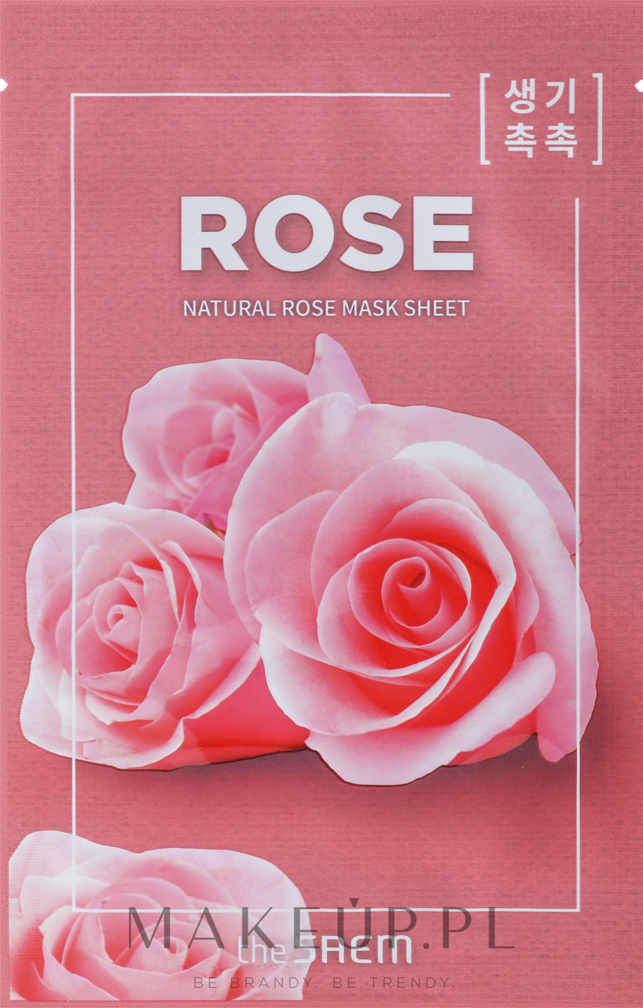 Maska w płachcie z ekstraktem z róży - The Saem Natural Rose Mask Sheet — Zdjęcie 21 ml