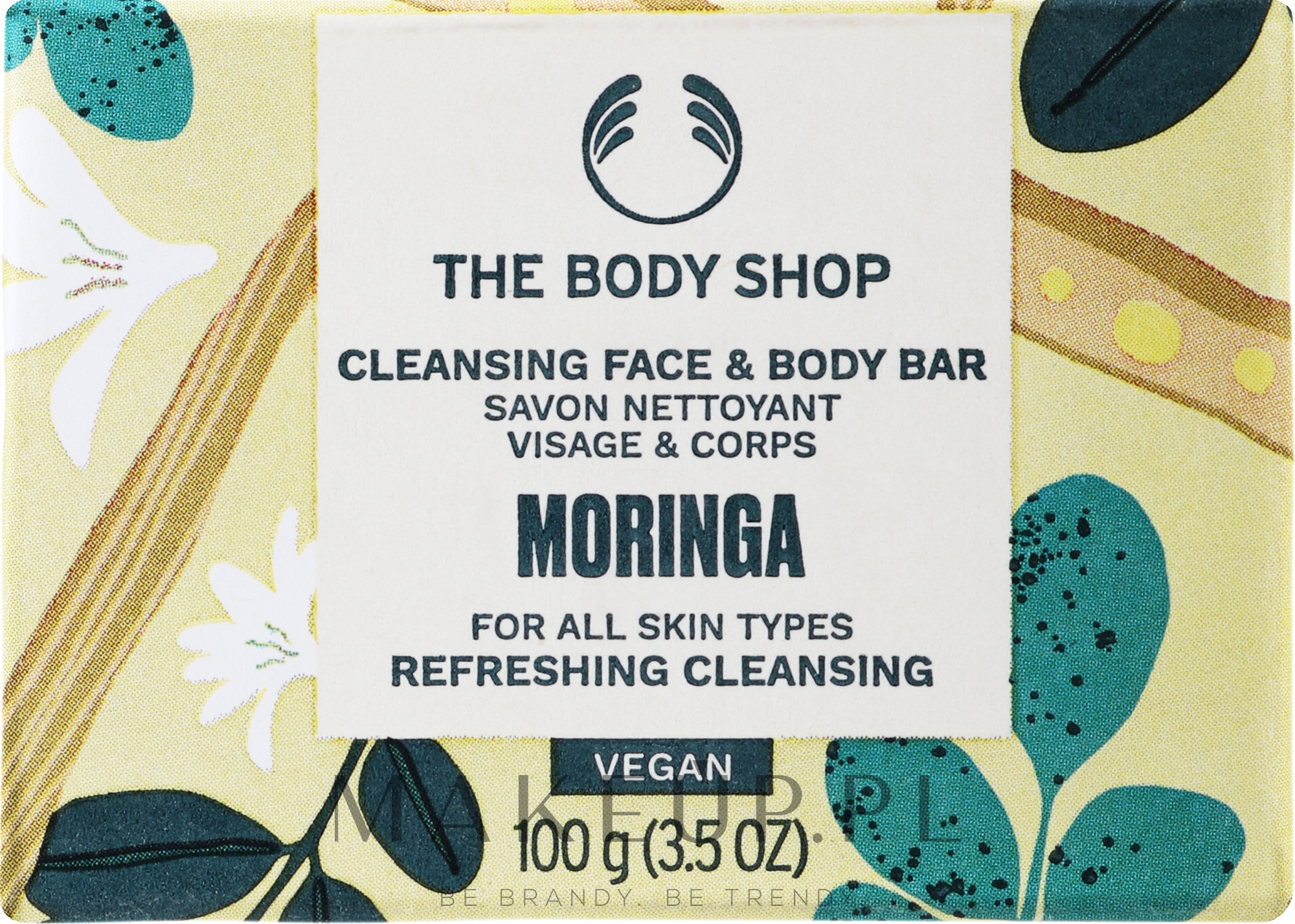 Mydło w kostce Olej moringa - The Body Shop Moringa Oil Soap — Zdjęcie 100 g