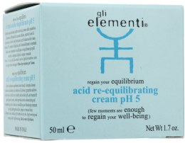 Kup Krem do twarzy - Gli Elementi Acid Re-equilibrating Cream pH5