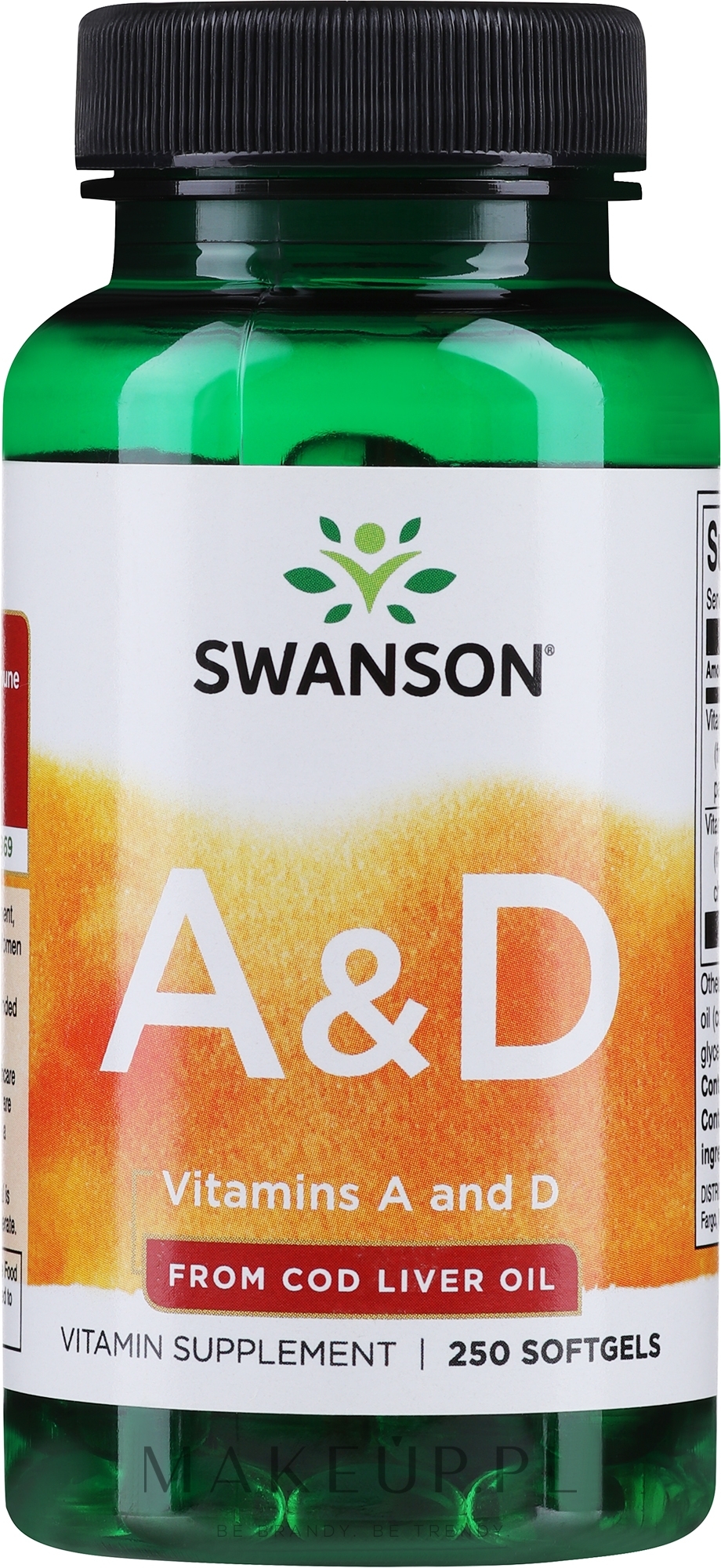 Suplement diety Witamina A + D - Swanson Vitamin A + D — Zdjęcie 250 szt.