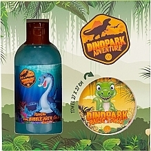 Zestaw do kąpieli dla dzieci (b/foam 150 ml + towel 1 pcs) - Accentra Dinopark Adventure Set — Zdjęcie N1