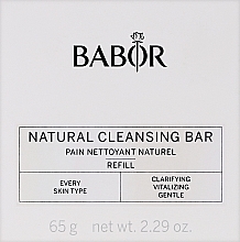 Naturalny środek do mycia twarzy w formie mydła - Babor Natural Cleansing Bar — Zdjęcie N1