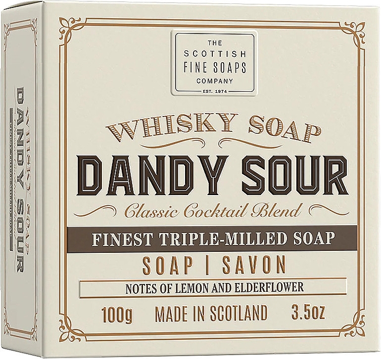 Mydło - Scottish Fine Soaps Dandy Sour Whisky Soap In a Carton — Zdjęcie N1