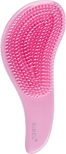Szczotka do włosów puszystych i długich, różowa - Sibel D-Meli-Melo Detangling Brush — Zdjęcie N2