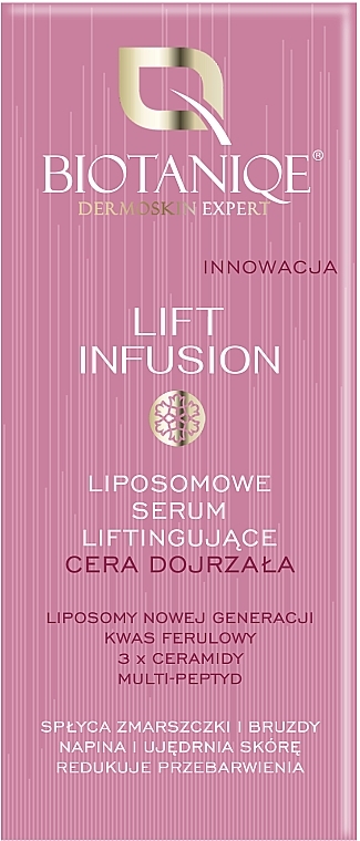 Liposomowe serum liftingujące do cery dojrzałej - Biotaniqe Lift Infusion — Zdjęcie N1