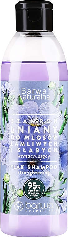Lniany szampon z kompleksem witamin - Barwa Naturalna Flax Shampoo With Vitamin Complex