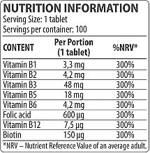 Kompleks witamin z grupy B - DY Nutrition Vitamin B Complex — Zdjęcie N2
